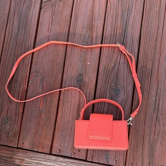 Coral Pink Mini Purse Small - Picture 10 of 12